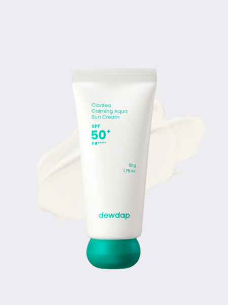 Успокаивающий солнцезащитный крем с экстрактом центеллы dewdap Cicatea Calming Aqua Suncream