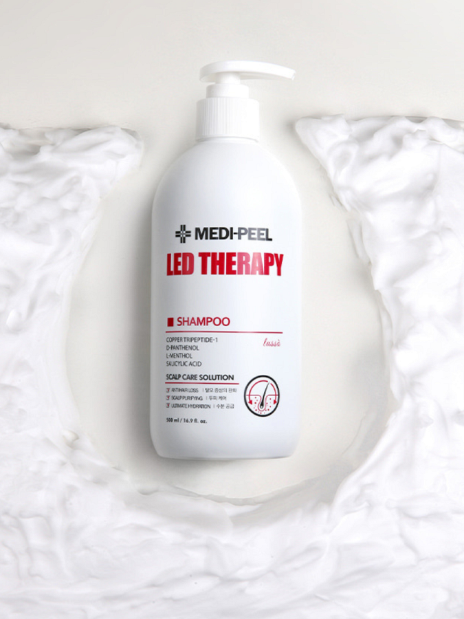 Укрепляющий шампунь с пептидами Medi-Peel Led Therapy Shampoo