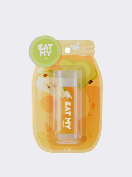 Бальзам для губ с ароматом "Грушевый компот" EAT MY BALM Pear Juice