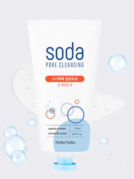 Глубоко очищающая пенка для умывания с содой Holika Holika Soda Tok Tok Clean Pore Deep Cleansing Foam