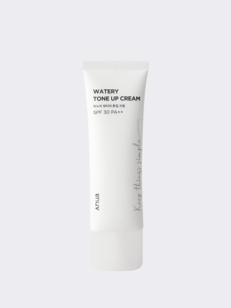 Осветляющий солнцезащитный крем с растительными экстрактами ANUA Watery Tone Up Cream SPF30 PA++ Осветляющий солнцезащитный крем с растительными экстрактами ANUA Watery Tone Up Cream SPF30 PA++