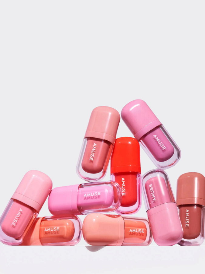 Глянцевый пигмент для губ с охлаждающим эффектом AMUSE Bebe Tint 08 Grape Bebe
