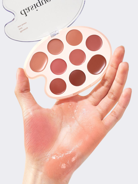 Универсальная кремовая палетка для губ и щёк Dasique Lip & Cheek Palette #01 Warm Coloring