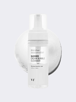 Деликатная очищающая пенка с молочными протеинами VT Barrier Cream Bubble Cleanser