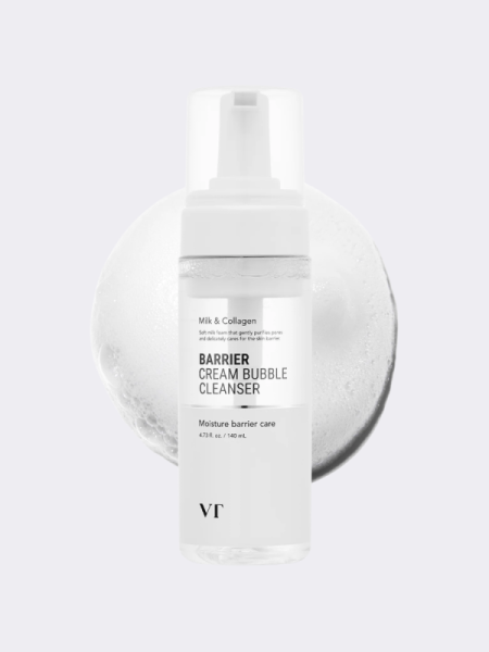 Деликатная очищающая пенка с молочными протеинами VT Barrier Cream Bubble Cleanser