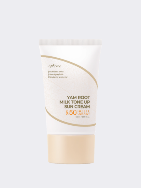 Минеральный солнцезащитный крем с экстрактом корня ямса IsNtree Yam Root Milk Tone Up Sun Cream SPF50+ PA++++ Минеральный солнцезащитный крем с экстрактом корня ямса IsNtree Yam Root Milk Tone Up Sun Cream SPF50+ PA++++