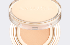 Тональный кушон с влажным финишем AMUSE Dew Jelly Vegan Cushion SPF 38 PA+++ 1.5 Clear