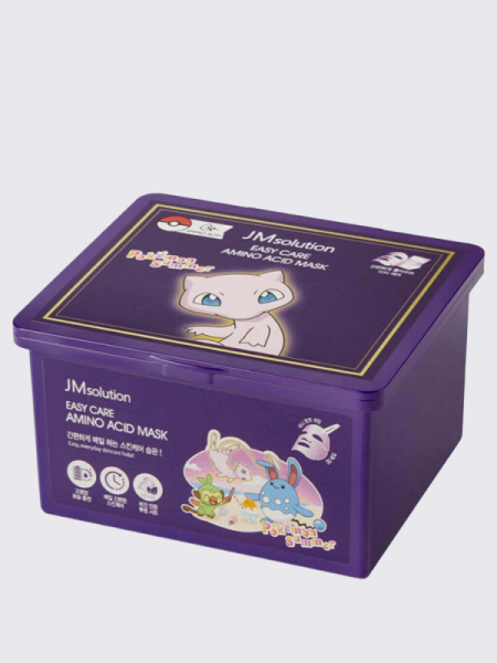 Набор восстанавливающих тканевых масок с аминокислотами JMsolution  Easy Care Amino Acid Mask Pokemon Summer