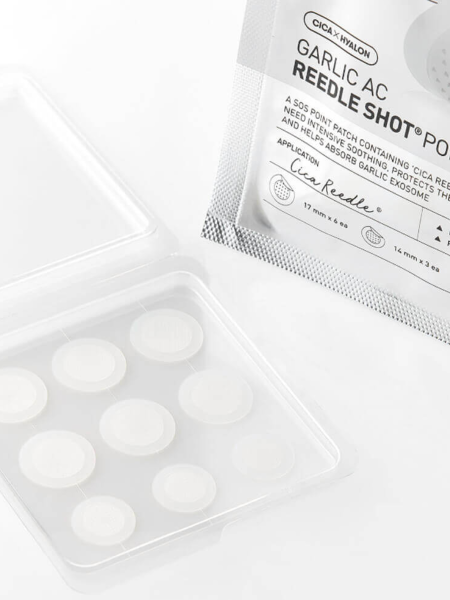 Патчи против воспалений с экзосомами чеснока и микроиглами VT Garlic AC Reedle Shot Point Patch