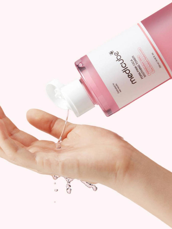 Смягчающий тонер с центеллой и ПДРН Medicube PDRN Pink Cica Soothing Toner