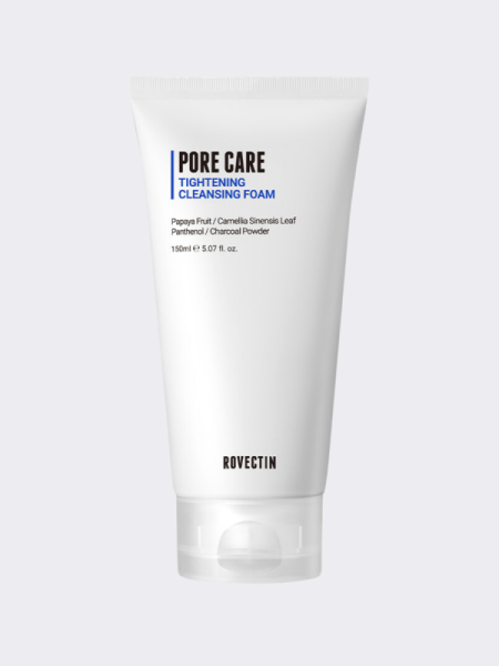 Очищающая пенка для сужения пор ROVECTIN Pore Care Tightening Cleansing Foam Очищающая пенка для сужения пор ROVECTIN Pore Care Tightening Cleansing Foam
