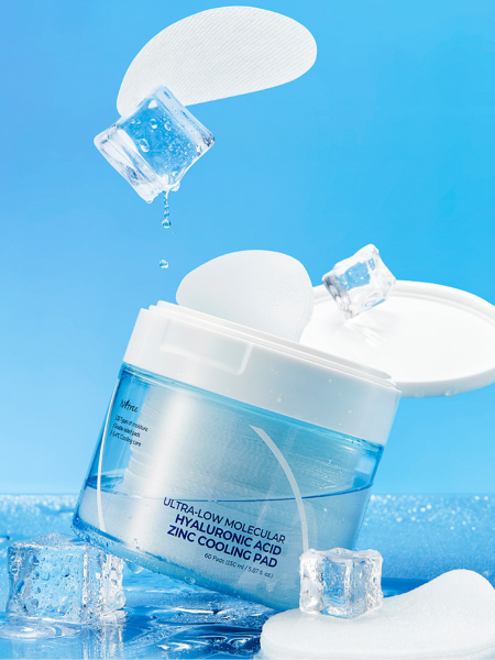 Успокаивающие тонер-пэды с гиалуроновой кислотой и цинком Isntree Ultra-Low Molecular Hyaluronic Acid Zinc Cooling Pad Успокаивающие тонер-пэды с гиалуроновой кислотой и цинком Isntree Ultra-Low Molecular Hyaluronic Acid Zinc Cooling Pad