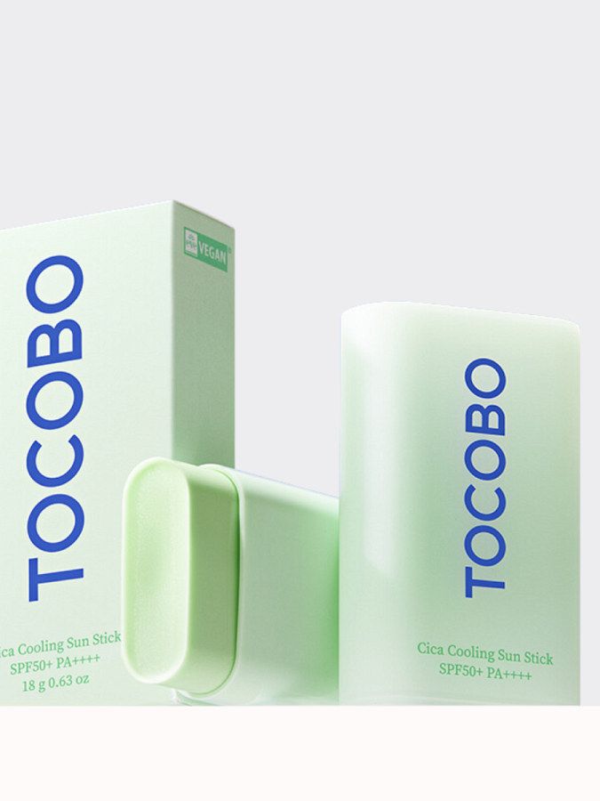 Солнцезащитный стик с экстрактом центеллы TOCOBO Cica Cooling Sun Stick SPF50+ PA++++