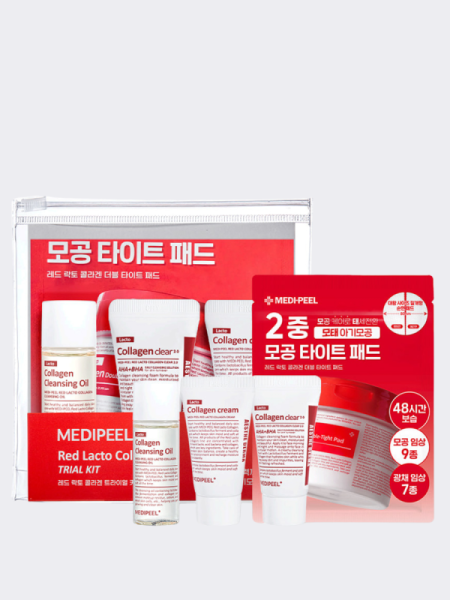 Укрепляющий набор миниатюр с коллагеном MEDI-PEEL Red Lacto Collagen Trial Kit Укрепляющий набор миниатюр с коллагеном MEDI-PEEL Red Lacto Collagen Trial Kit
