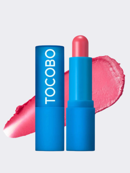 Кремовый оттеночный бальзам для губ в оттенке лепестков розы TOCOBO Powder Cream Lip Balm 032 Rose Petal