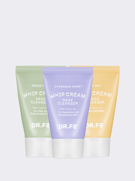 Набор из трёх мини-пенок для умывания DR.F5 Whip Cream Pack Cleanser Miniature Set Набор из трёх мини-пенок для умывания DR.F5 Whip Cream Pack Cleanser Miniature Set