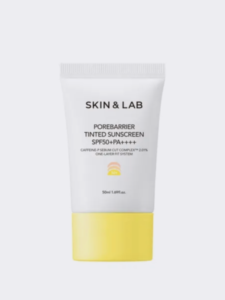 Себорегулирующий оттеночный солнцезащитный крем с кофеином SKIN&LAB Porebarrier Tinted Sunscreen SPF50+ PA++++ Себорегулирующий оттеночный солнцезащитный крем с кофеином SKIN&LAB Porebarrier Tinted Sunscreen SPF50+ PA++++