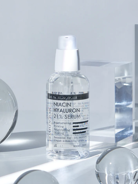 Сыворотка для ровного тона кожи Derma Factory Niacin Hyaluron 21% Serum