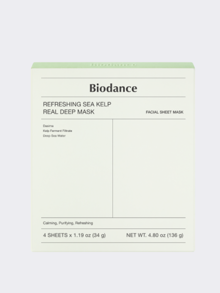 Набор гидрогелевых масок с экстрактом водорослей Biodance Refreshing Sea Kelp Real Deep Mask Set Набор гидрогелевых масок с экстрактом водорослей Biodance Refreshing Sea Kelp Real Deep Mask Set