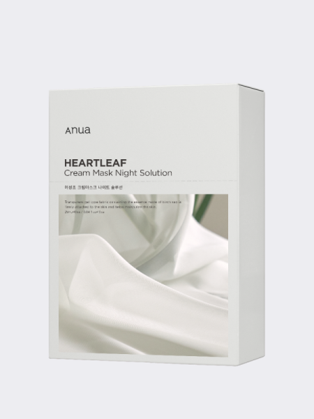 Набор укрепляющих тканевых масок для лица с керамидами ANUA Heartleaf Cream Mask Night Solution Set Набор укрепляющих тканевых масок для лица с керамидами ANUA Heartleaf Cream Mask Night Solution Set