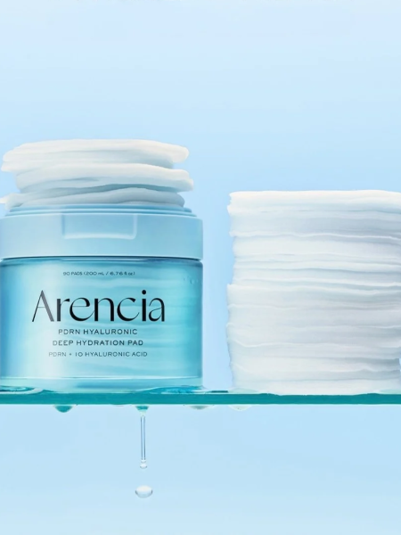 Восстанавливающие тонер-диски с ПДРН Arencia PDRN + Hyaluronic Deep Hydration Pads