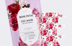 Смягчающая маска-гольфы для ног с экстрактом розы Koelf Rose Petal Satin Leg Mask