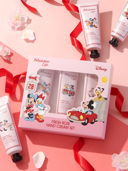 Подарочный набор кремов для рук с ароматом розы JMSolution Life Disney Fresh Rose Hand Cream Set Подарочный набор кремов для рук с ароматом розы JMSolution Life Disney Fresh Rose Hand Cream Set