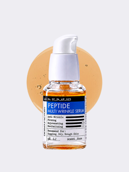 Разглаживающая пептидная сыворотка для лица Derma Factory Peptide Multi Wrinkle serum