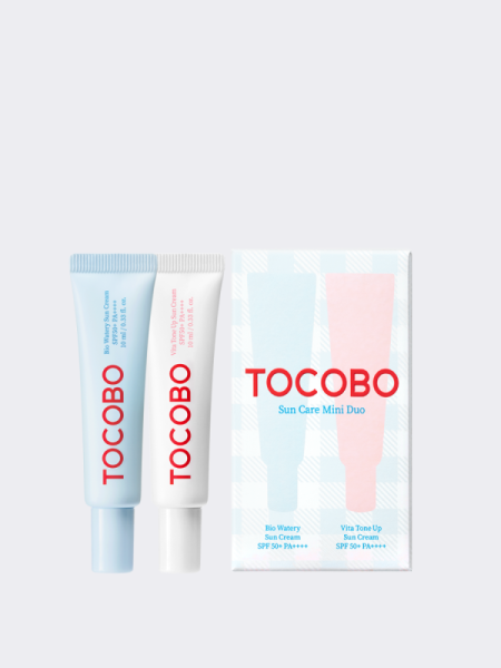 Дуэт солнцезащитных миниатюр TOCOBO Sun Care Mini Duo SPF50+PA++++ Дуэт солнцезащитных миниатюр TOCOBO Sun Care Mini Duo SPF50+PA++++
