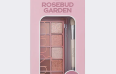 Набор из палетки теней для век в розовых оттенках  век rom&nd Better Than Palette Dual Brush Set 03 Rosebud Garden