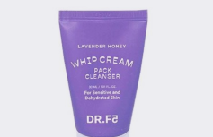 МИНИ Успокаивающая маска-пенка для умывания с экстрактом лаванды DR.F5 Whip Cream Pack Cleanser Lavender Honey