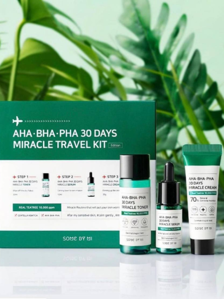 Набор для проблемной кожи с тремя видами кислот Some By Mi 30 Days Miracle Travel Kit Набор для проблемной кожи с тремя видами кислот Some By Mi 30 Days Miracle Travel Kit