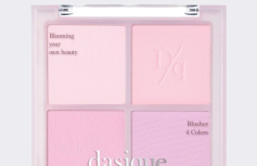Палетка спрессованных румян в холодных оттенках Dasique Blending Mood Cheek #02 Cool Blending