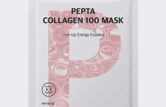 Укрепляющая тканевая маска для лица с коллагеном Ottie Pepta Collagen 100 Mask