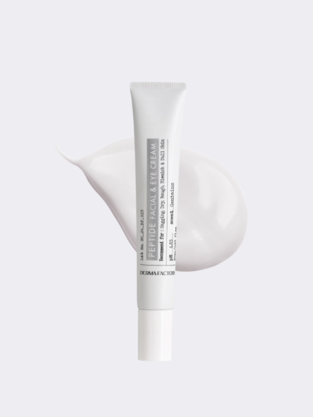 Укрепляющий крем для лица и век с комплексом секольджи Derma Factory Peptide Facial and Eye Cream