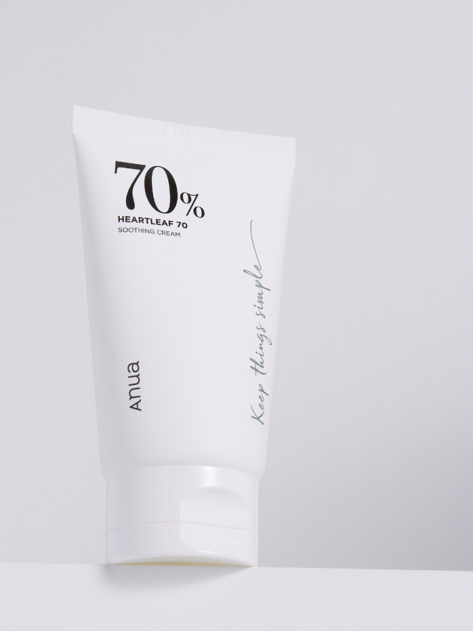 Смягчающий крем для лица с экстрактом хауттюйнии ANUA Heartleaf 70% Soothing Cream