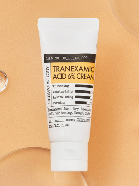 Осветляющий крем для лица с транексамовой кислотой Derma Factory Tranexamic Acid 6% Cream Осветляющий крем для лица с транексамовой кислотой Derma Factory Tranexamic Acid 6% Cream