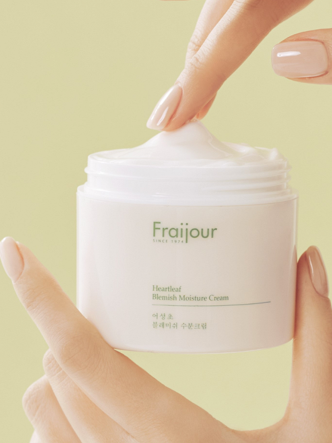 Успокаивающий крем для лица с экстрактом хауттюйнии Fraijour Heartleaf Blemish Moisture Cream