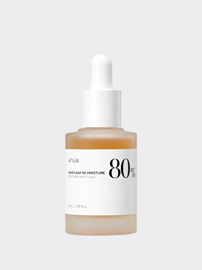 Успокаивающая ампула для лица с экстрактом хауттюйнии ANUA Heartleaf 80% Moisture Soothing Ampoule