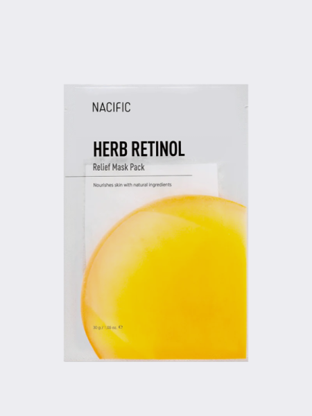 Обновляющая тканевая маска для лица с ретинолом Nacific Herb Retinol Relief Mask Pack Обновляющая тканевая маска для лица с ретинолом Nacific Herb Retinol Relief Mask Pack