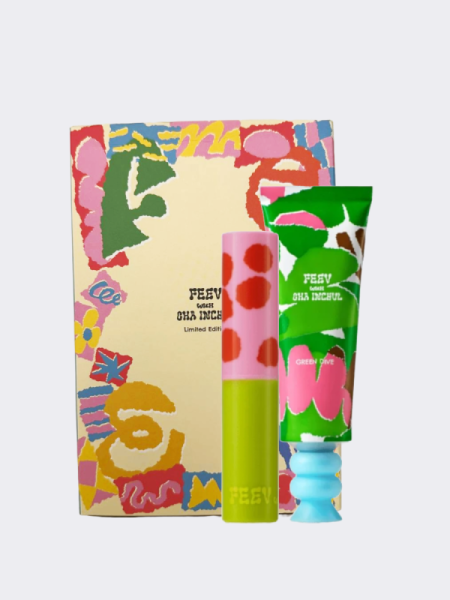 Лимитированный бокс со средствами для губ и рук FEEV Cha In Chul Collaboration Box #4 Green Dive + Breezy Coral Лимитированный бокс со средствами для губ и рук FEEV Cha In Chul Collaboration Box #4 Green Dive + Breezy Coral