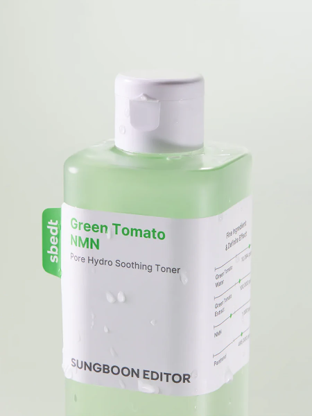 Ампульный тонер с экстрактом зелёного томата Sungboon Editor Green Tomato NMN Pore Hydro Soothing Toner