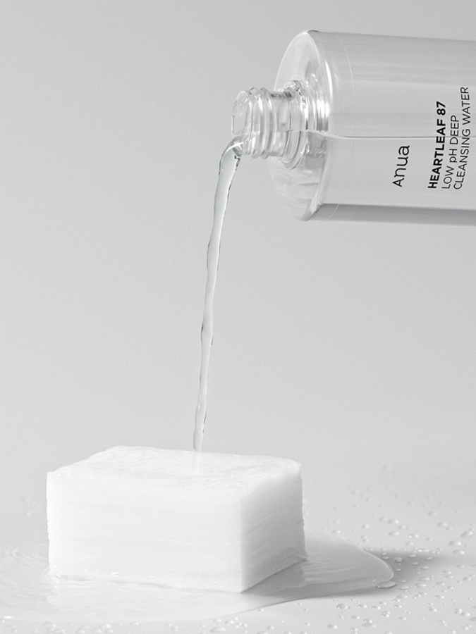Очищающая вода для снятия макияжа с экстрактом хауттюйнии ANUA HeartLeaf 87 Low PH Deep Cleansing Water