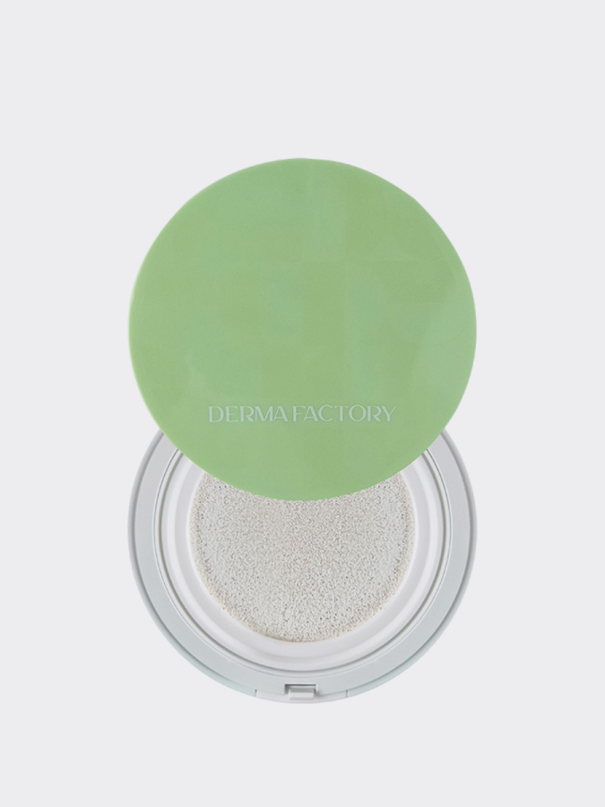 Успокаивающее солнцезащитное средство с экстрактом кипариса Derma Factory Inorganic Mild Sun Cushion SPF50+PA++++