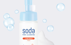 Пузырьковая пенка-щеточка для умывания с содой Holika Holika Soda Tok Tok Clean Pore Bubble Foam