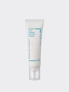 Успокаивающий крем для лица с ретинолом и экстрактом центеллы innisfree Retinol Cica Barrier Defense Cream