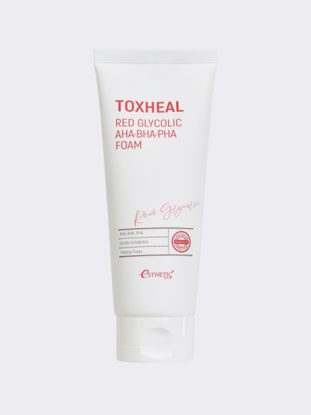 Отшелушивающая пенка с комплексом кислот Esthetic House Toxheal Red Glycolic AHA BHA PHA Foam