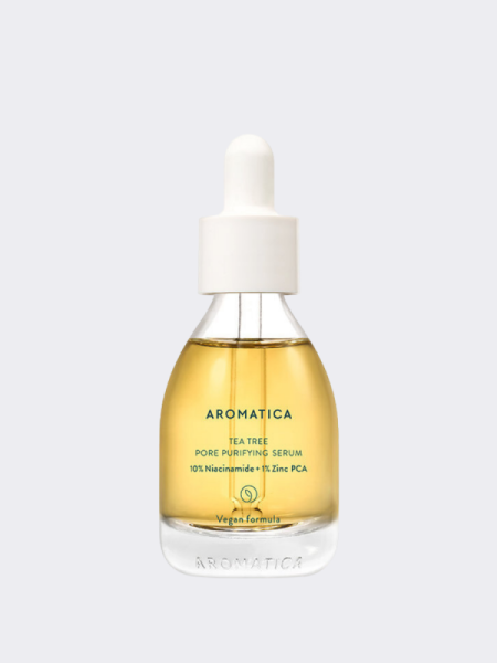 Сыворотка для жирной кожи Aromatica Tea Tree Pore Purifying Serum 10% Niacinamide + 1% Zinc PCA Сыворотка для жирной кожи Aromatica Tea Tree Pore Purifying Serum 10% Niacinamide + 1% Zinc PCA