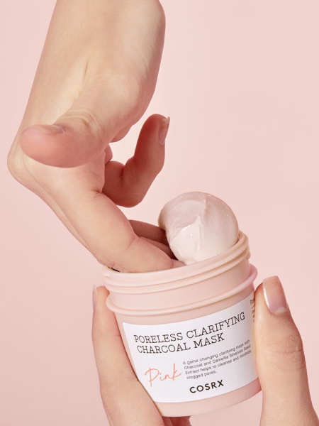 Очищающая маска с углем и каолином Cosrx Poreless Clarifying Charcoal Mask Pink Очищающая маска с углем и каолином Cosrx Poreless Clarifying Charcoal Mask Pink
