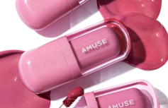 Глянцевый пигмент для губ с охлаждающим эффектом AMUSE Bebe Tint 08 Grape Bebe